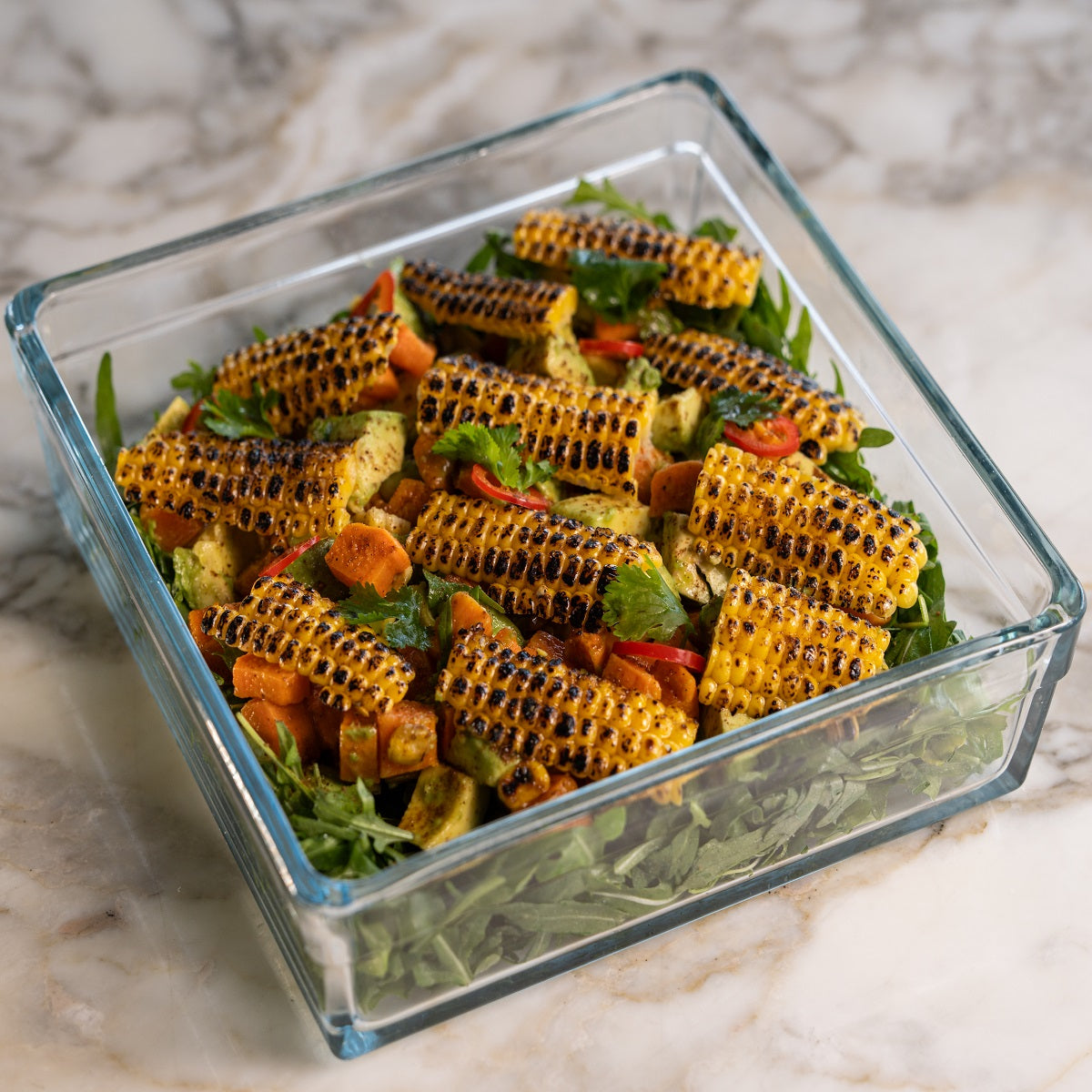 Avocado Corn & Sweet Potato Salad