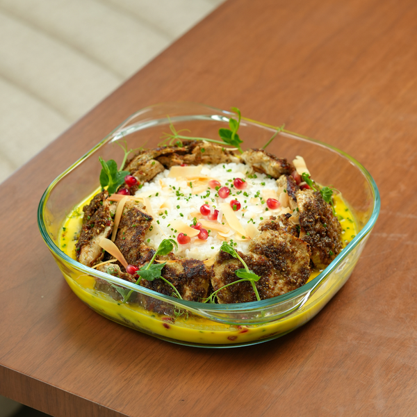 Chicken Zaatar with Creamy Coconut Rice