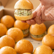 Turkey, Pesto & Cream Cheese Buns