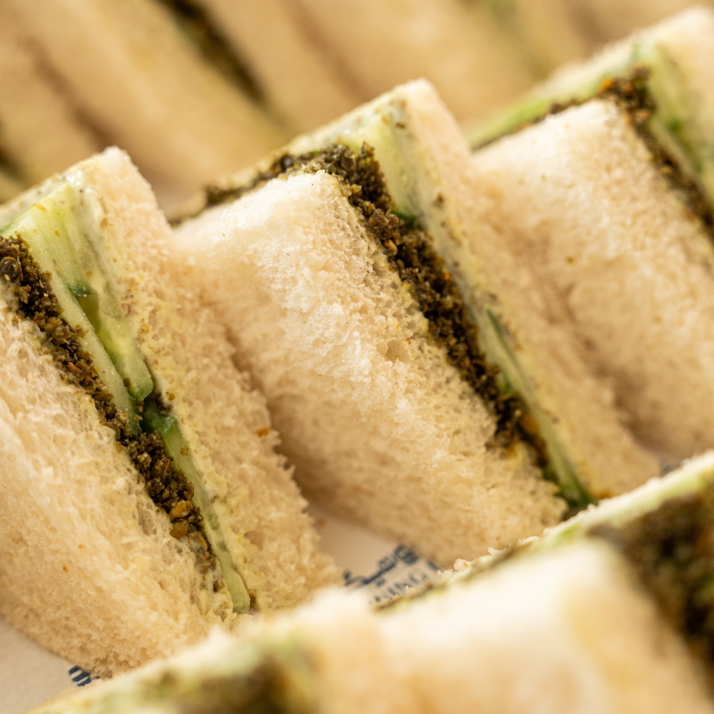 Cucumber & Zaatar Labneh Sando